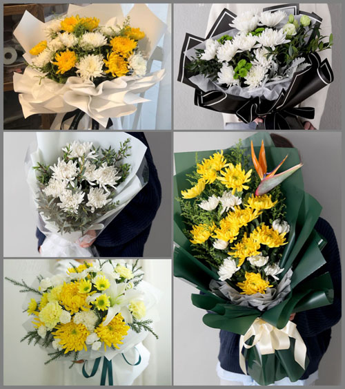 浙江省绍兴上虞区陈溪乡洪呈村白事花束代送